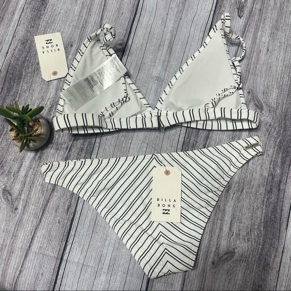 NWT 2 Pc Billabong Easy On Me Bikini Top+ Botom Bikini Set - Picture 9 of 11